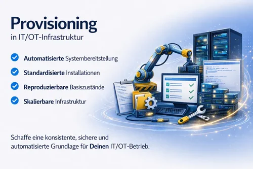 Automatisierte Systembereitstellung zur Gewährleistung einer sicheren Basiskonfiguration und einer zero-touch Bereitstellung in der gesamten Infrastruktur Automatisierte Systembereitstellung zur Gewährleistung einer sicheren Basiskonfiguration und einer zero-touch Bereitstellung in der gesamten Infrastruktur