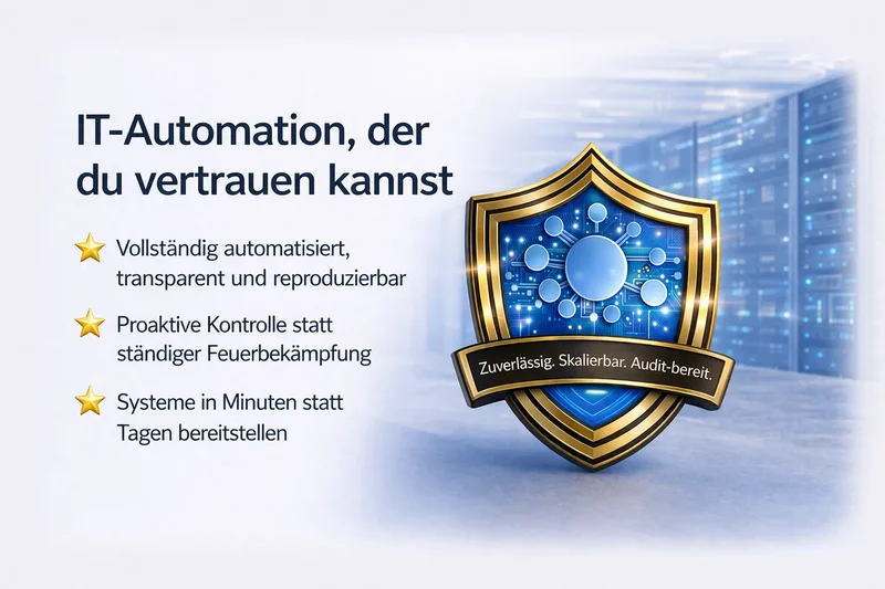 UPTR-Automatisierungsplattform, die die vollständige Kontrolle über den IT- und OT-Lebenszyklus von der Bereitstellung über Updates bis hin zur Governance ermöglicht.